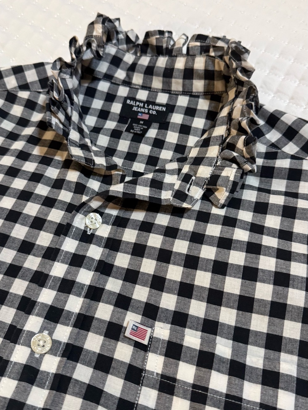 Upcycled Ralph Lauren Button up - Picture 8 of 12